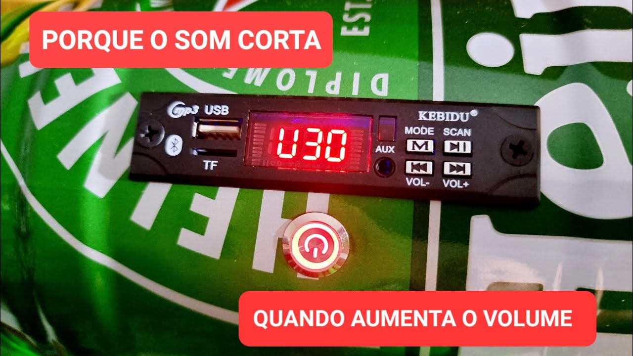 PORQUE O SOM CORTA QUANDO AUMETA O VOLUME ?
