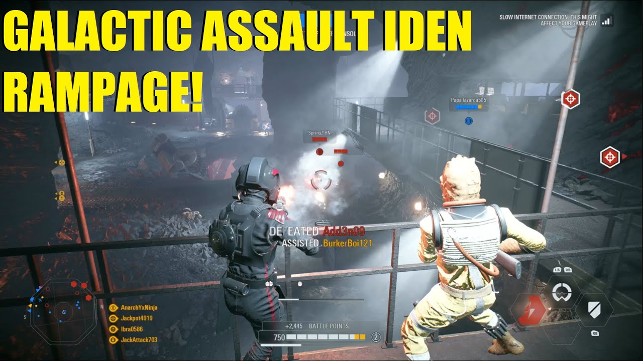 Iden Versio galactic assault killing spree! Star Wars Battlefront 2
