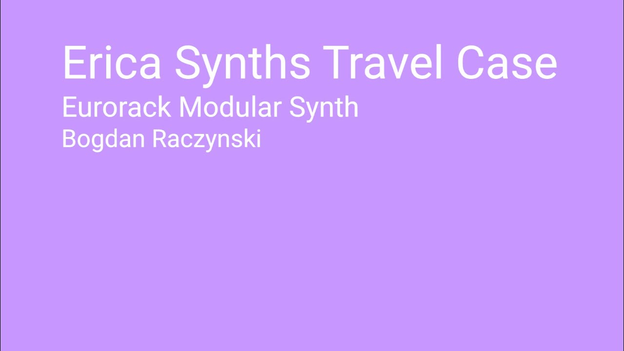 Erica Synths Eurorack Modular Synth Travel Case