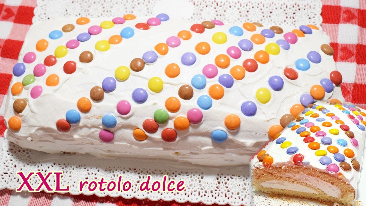 XXL ROTOLO DOLCE panna e mascarpone, torta facile e veloce