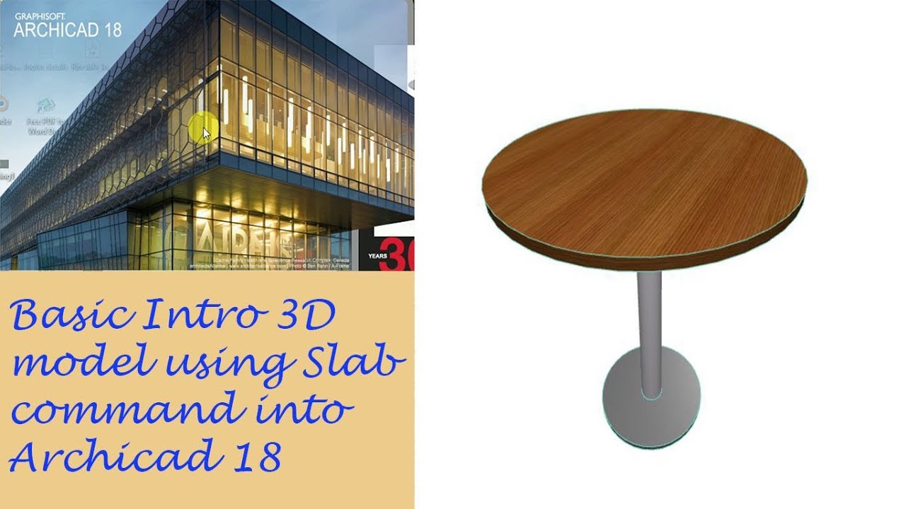 Archicad 18 Tutorial - Basic steps to make 3D model in Archicad 18 easpecially for Begineer