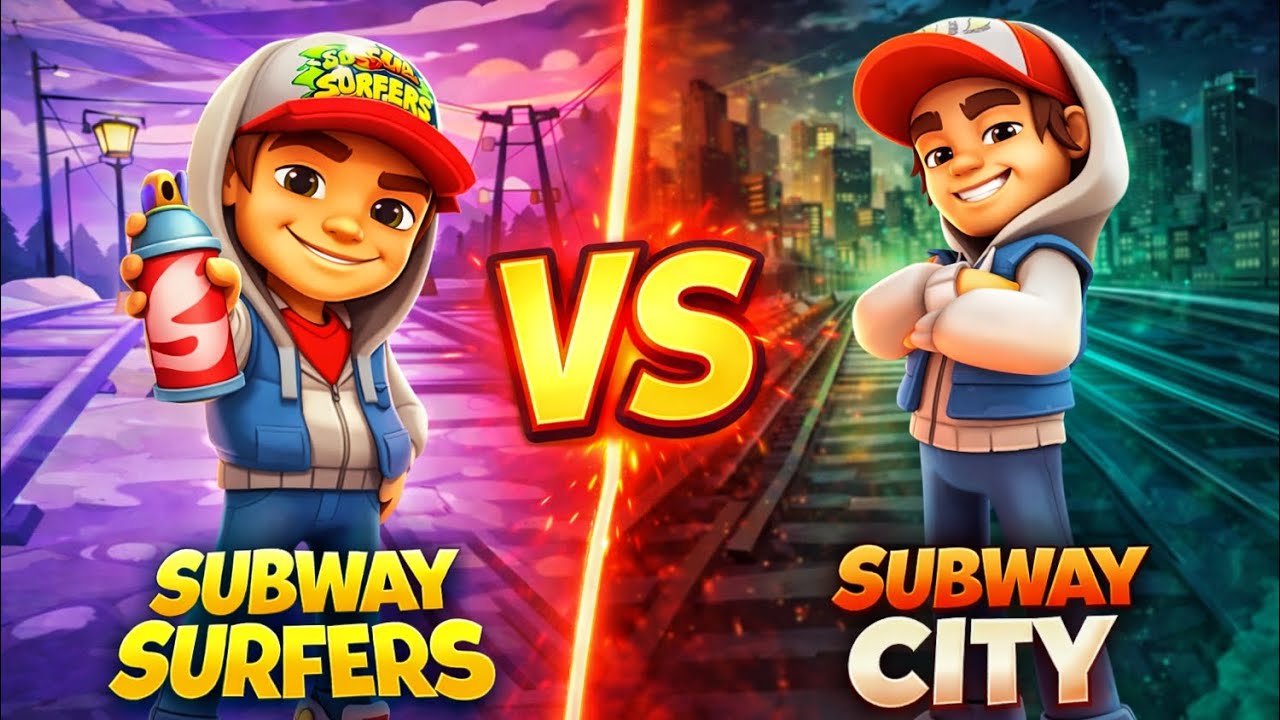 Subway Surfers vs Subway City 😱 Which Is Better?  #subwaysurfers #gameplay 