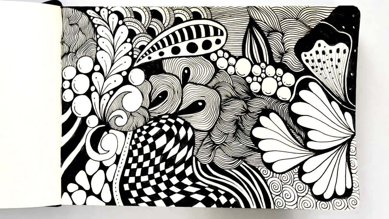 Drawing Zentangle Art | Easy Creative Zentangle Patterns