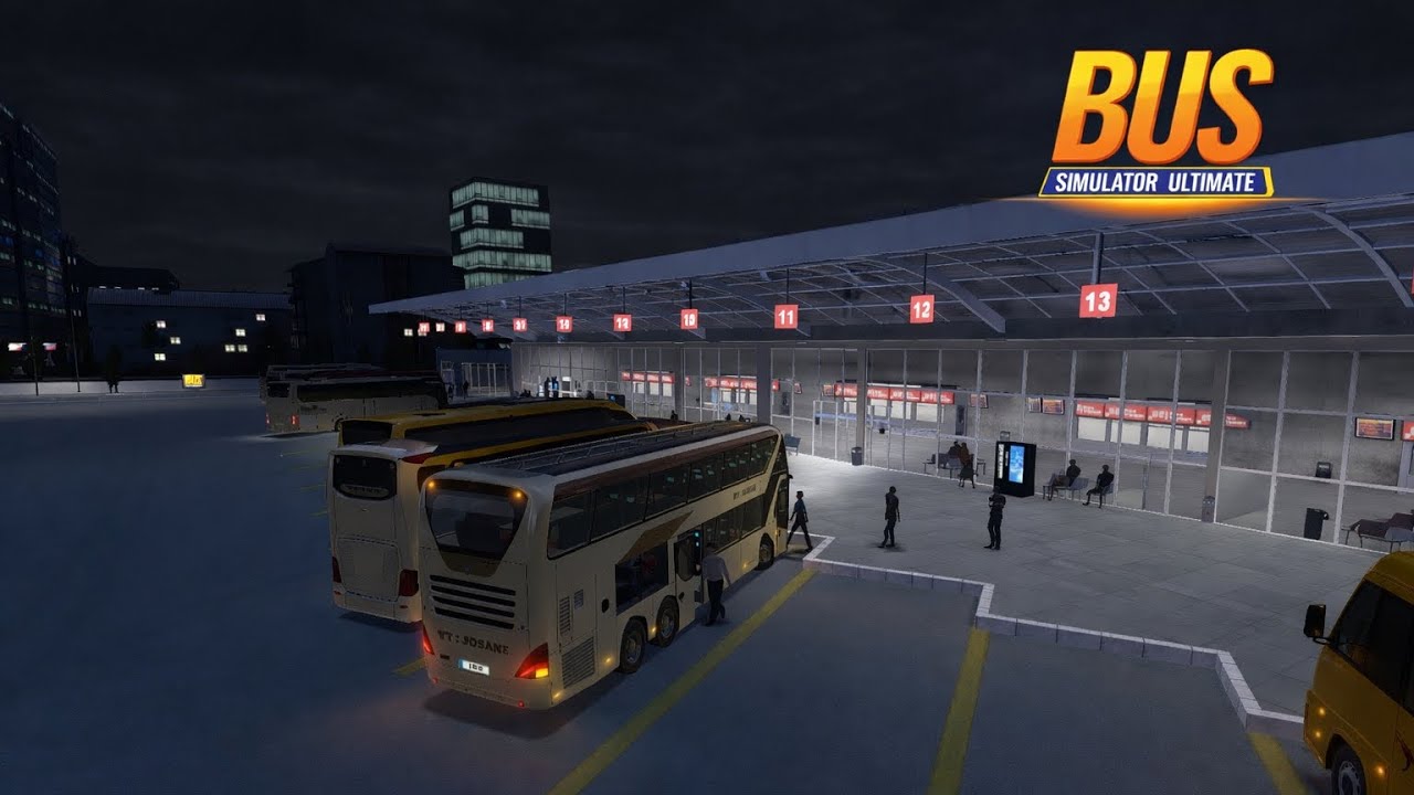🚍 Night Trip by NEOPLAN SKYLINER 2020 Albany → New York! Bus Simulator Ultimate Indonesia #1