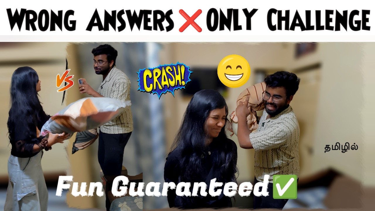 Wrong Answers Only Challenge | Couples Challenge | Fun Guaranteed #niroshahh