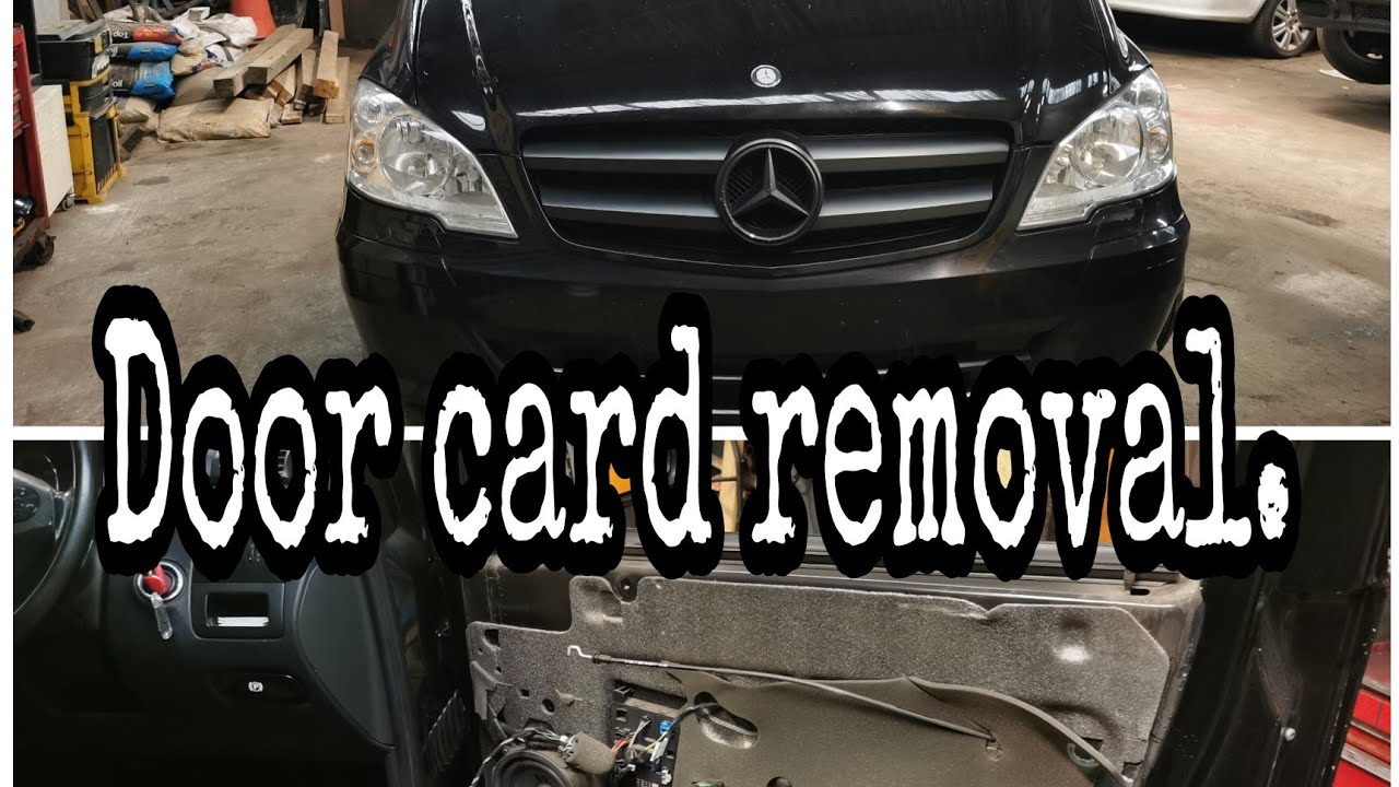 Mercedes Vito W639 2012 Door card removal.