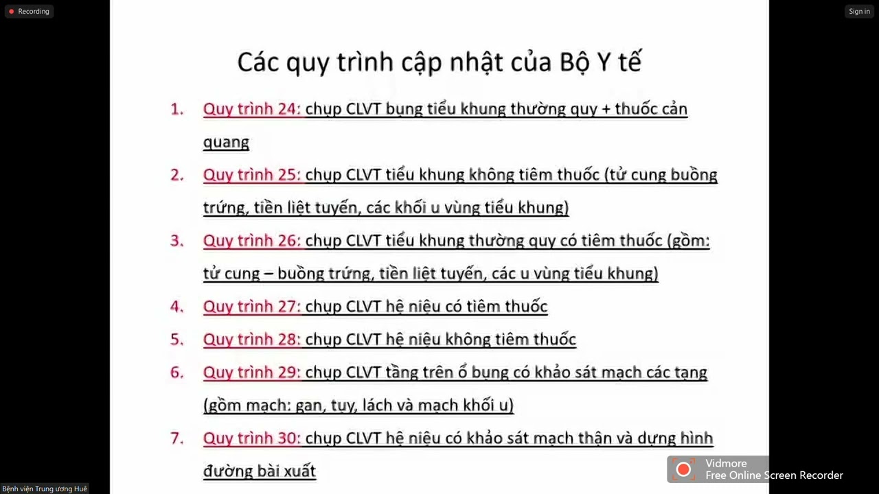 Cập nhật các quy trình về CT phổ | PGS. TS. Hoàng Minh Lợi