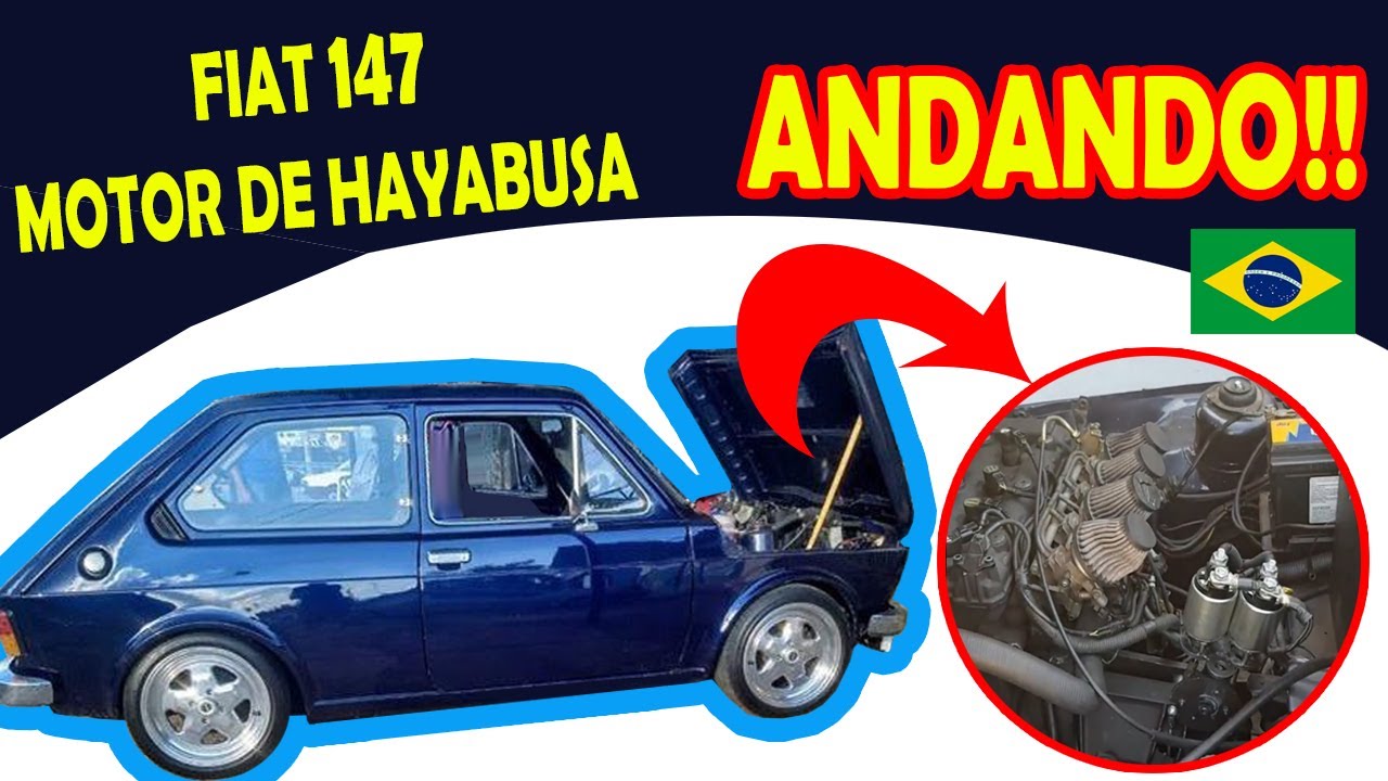 FIAT 147 Motor de Hayabusa - Andando!!