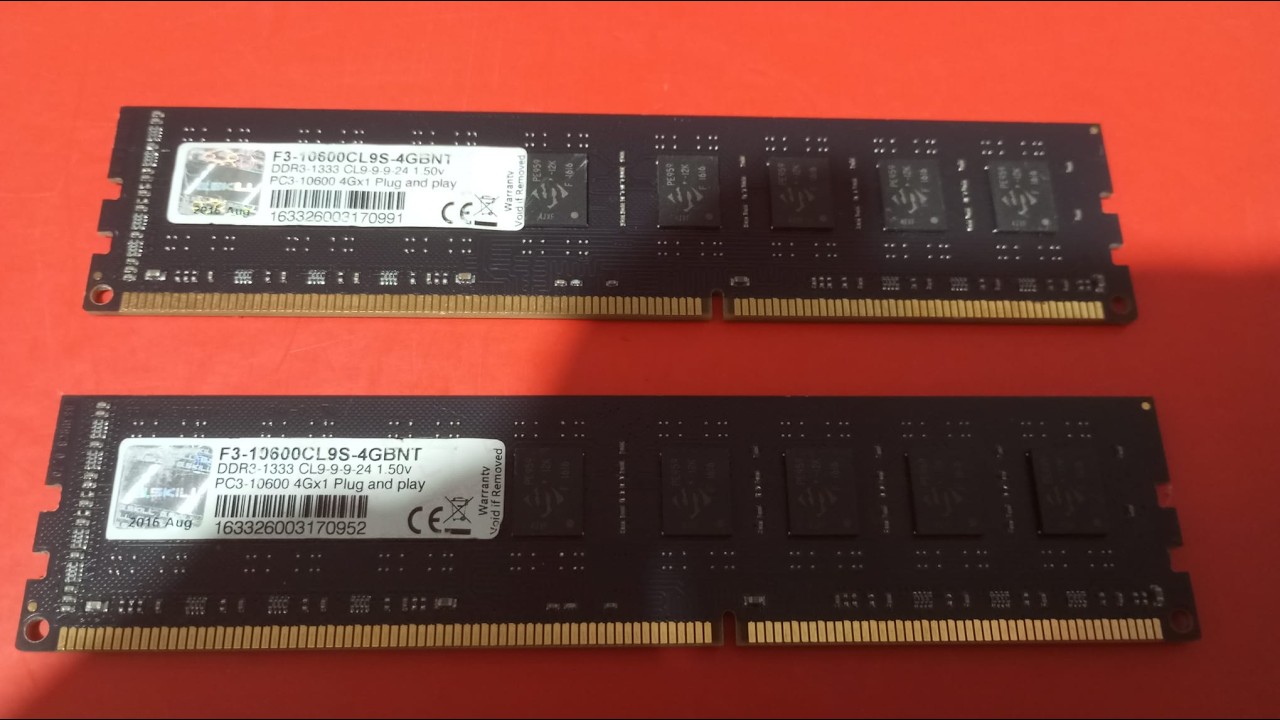GSKILL 8 GB 4+4 1333 Mhz DDR3 PC Masa&uuml;st&uuml; RAM #ddr3ram