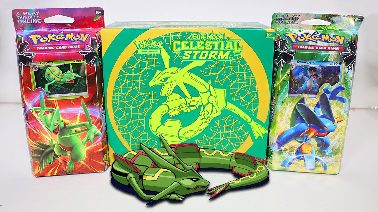 Opening a Celestial Storm Elite Box + Hydro Fury & Leaf Charge Theme Decks!