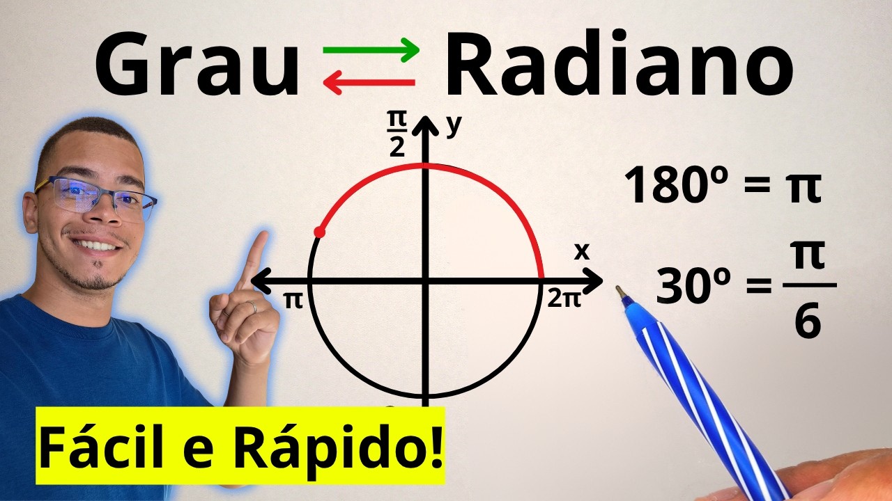 Grau e Radiano &eacute; Muito F&aacute;cil de Converter (MUITO MESMO)