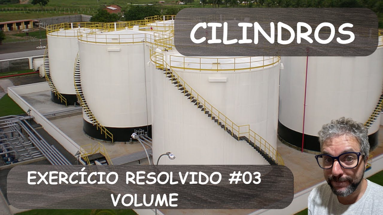 Cilindros - Exerc. #03 (Famerp-SP) As bases do sólido ilustrado na figura 1, destacadas em amarelo..