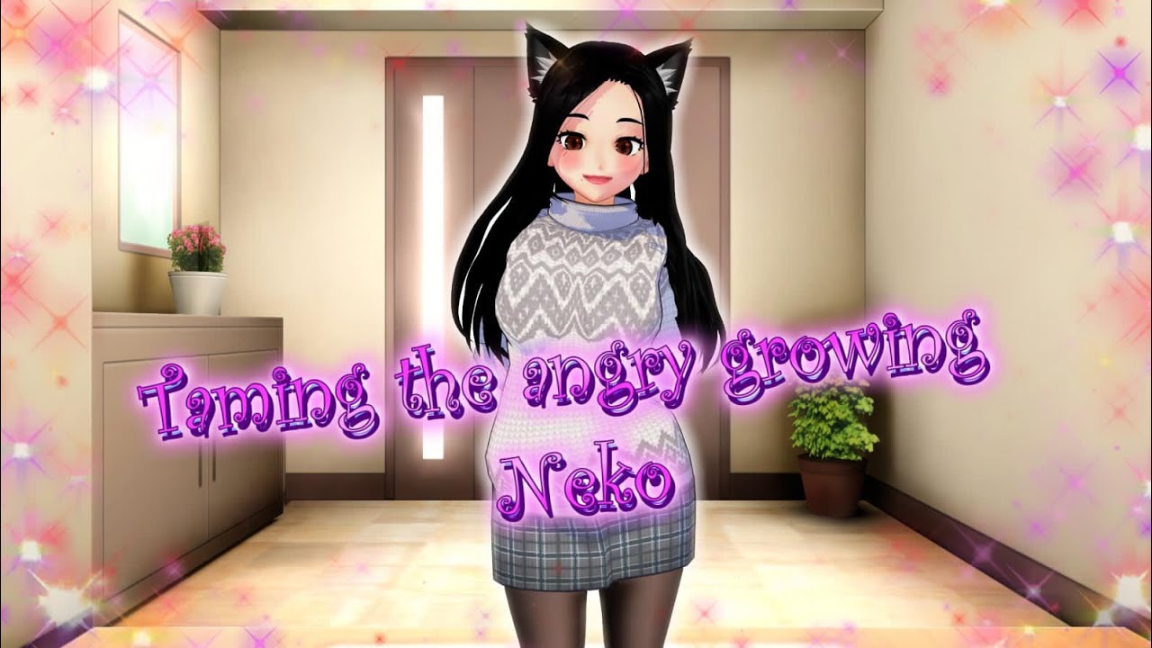 Taming The Angry Growing Neko Kathy! 😺♥️[Giantess ASMR Visual Stories]