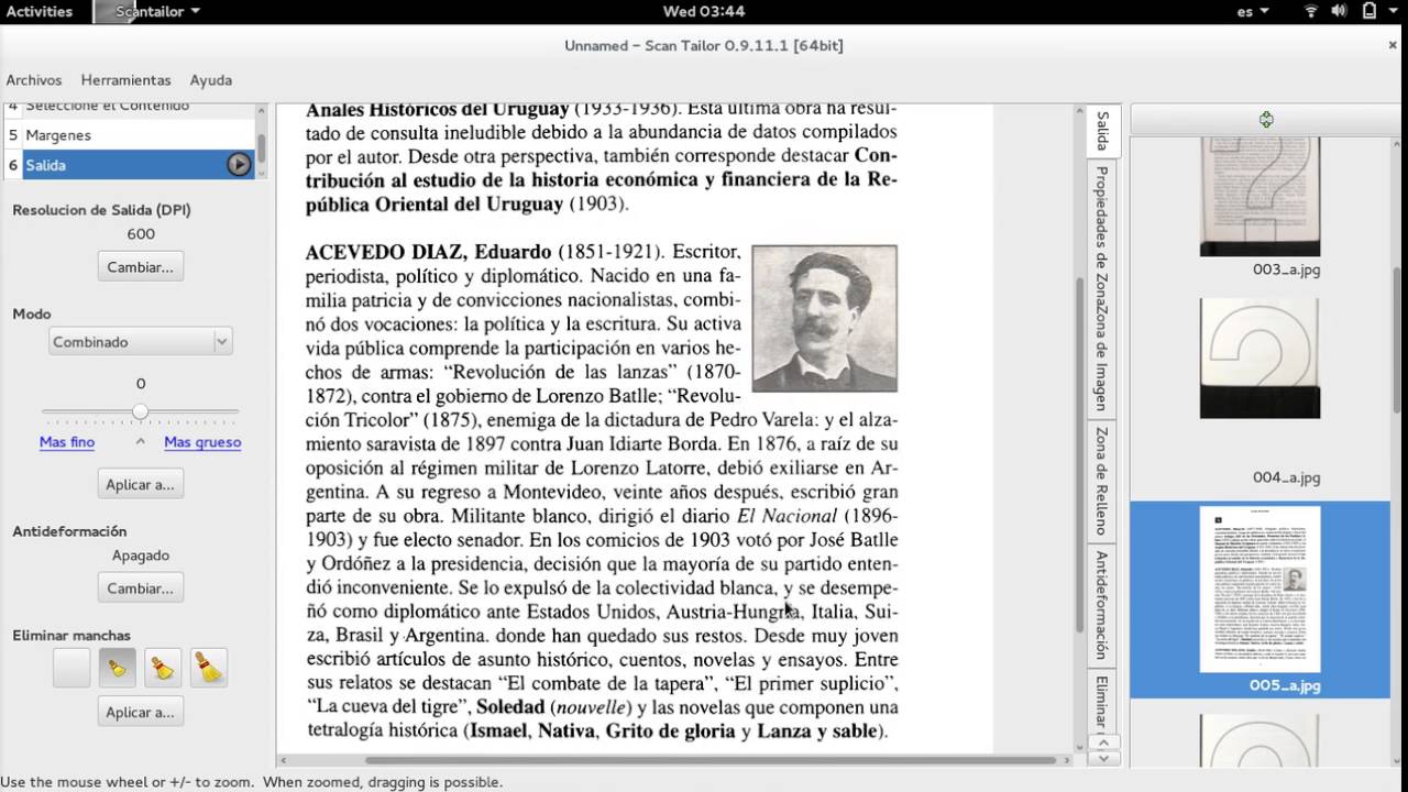 Tutorial Scan Tailor en castellano