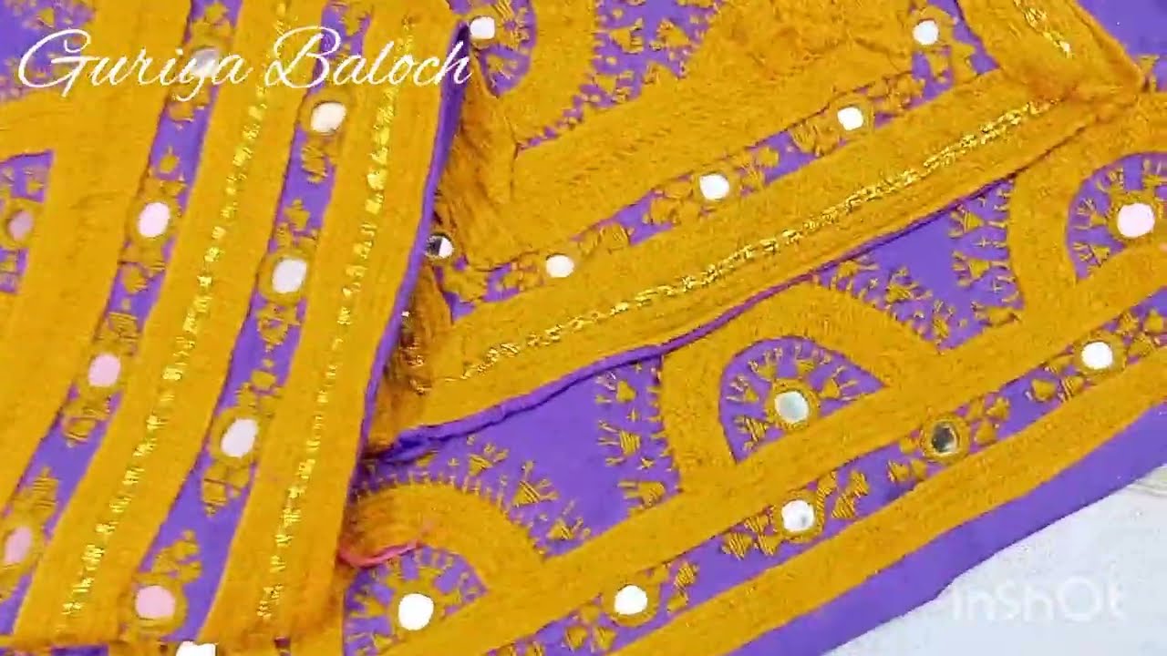 simple balochi peet doch design/ balochi doch/balochi embroidery