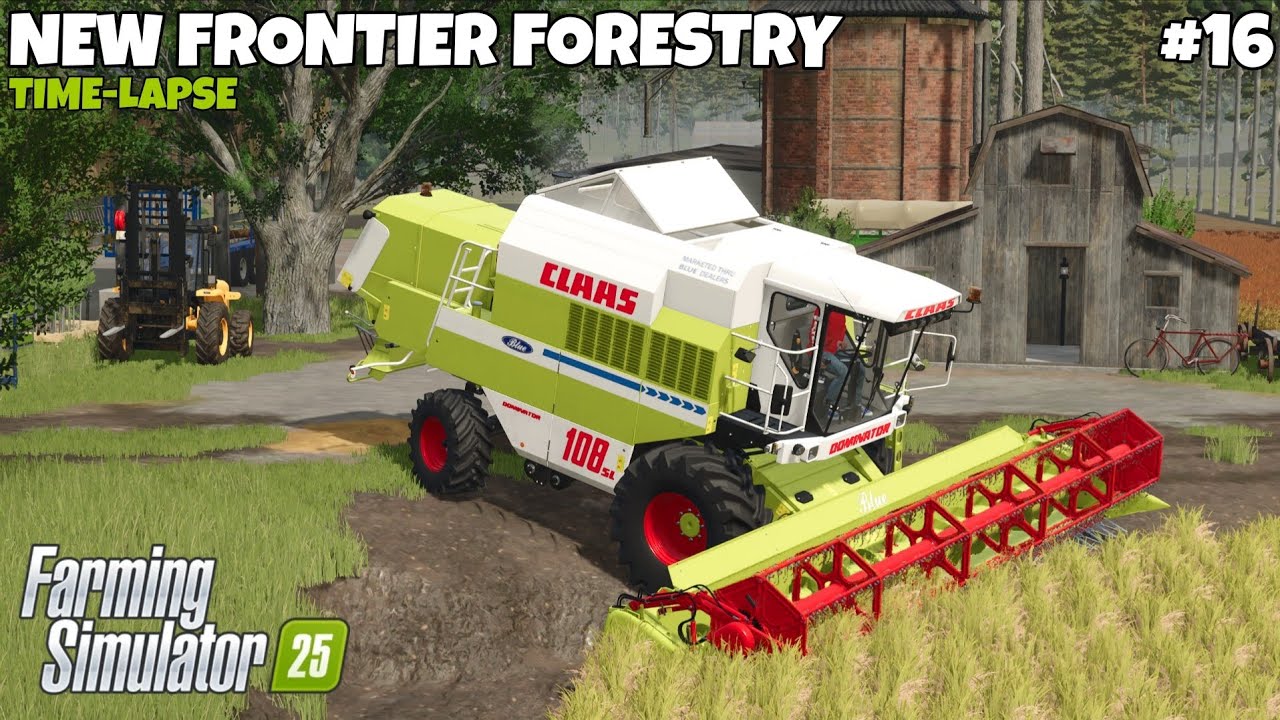 RICE & SORGHUM HARVESTING & BUILD MORE | NEW FRONTIER FORESTRY | Farming Simulator 25 | EP - 16