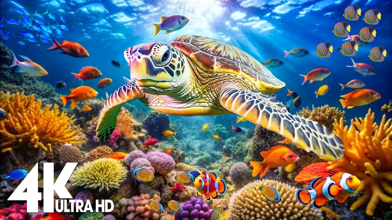Marvel at Sea Animal in The Best 4K ULTRA HD Aquarium-Dive Into The Mesmerizing Underwater Realm