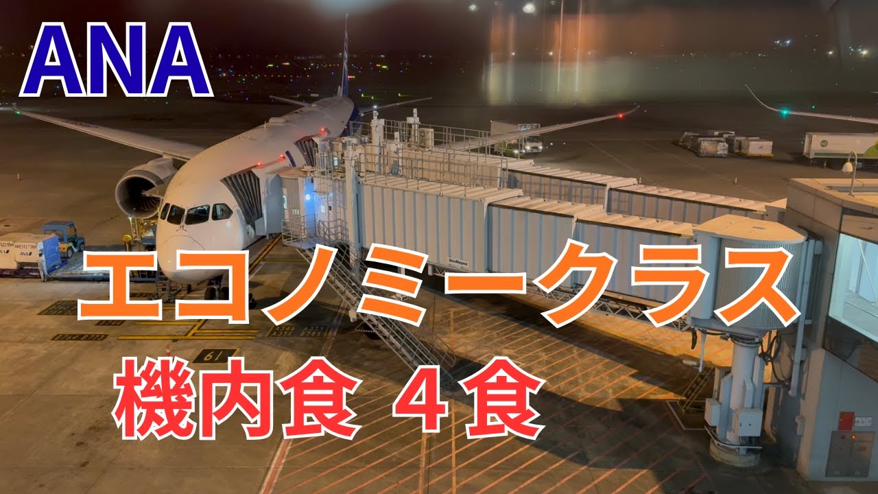 美味しいANA国際線エコノミークラス機内食 ４食