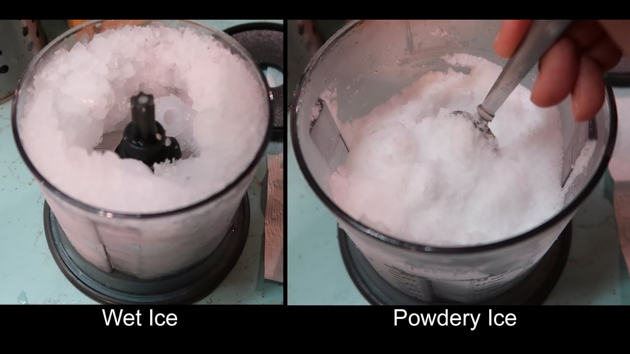 How To Make Powdery Ice Tutorial! (Why Your Ice Is Turning Out Wet and Not Powdery!)