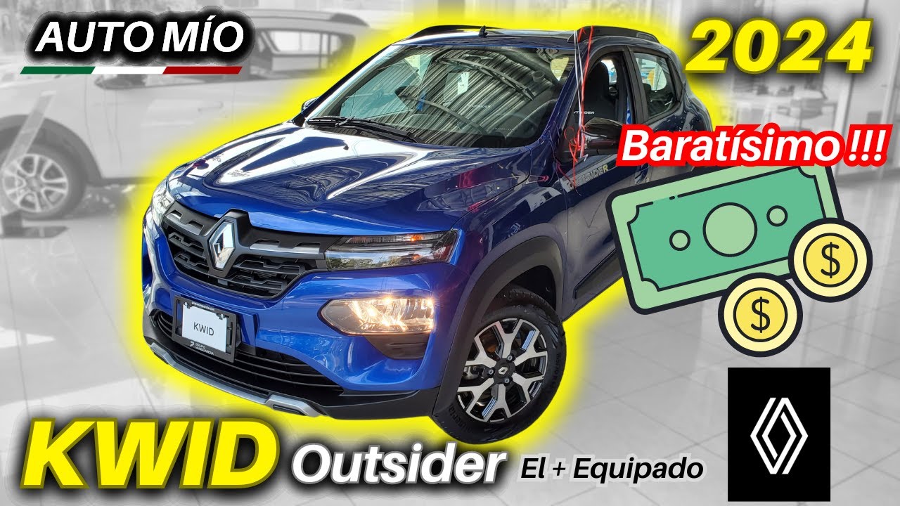 RENAULT KWID OUTSIDER 2024 😱 Transmisión Manual TODOS los DETALLES ¢¢ Baratísimo #kwid #renaultkwid