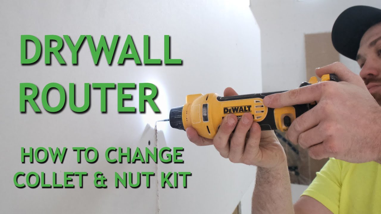 Drywall Router - Rotozip Xbits - How to Change Collet & Nut Kit