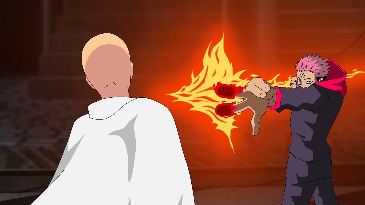 saitama vs sukuna part 2 jujutsu kaisen parody | fananimation