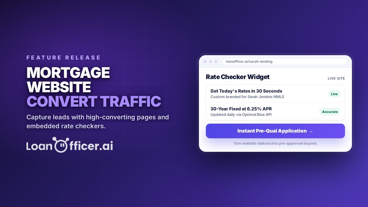 The AI Mortgage Website Every Loan Officer Needs