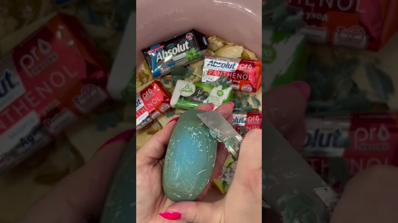 Wash away your worries 😌🧼#drysoapcuttingasmr #soap_asmr #satisfying #relaxingsounds #cuttingsoap 