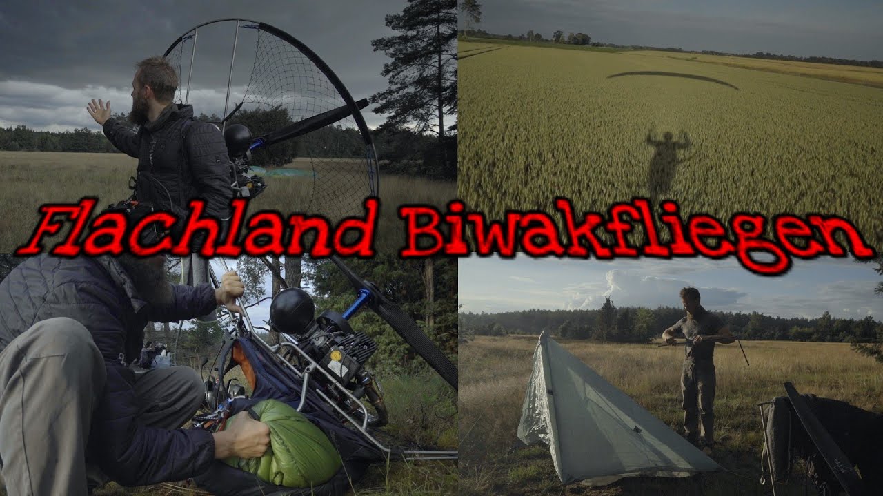 Paramotor Biwak Fliegen meine Ausrüstung | In Deutschland Erlaubt? Jain! 🤷‍♂️
