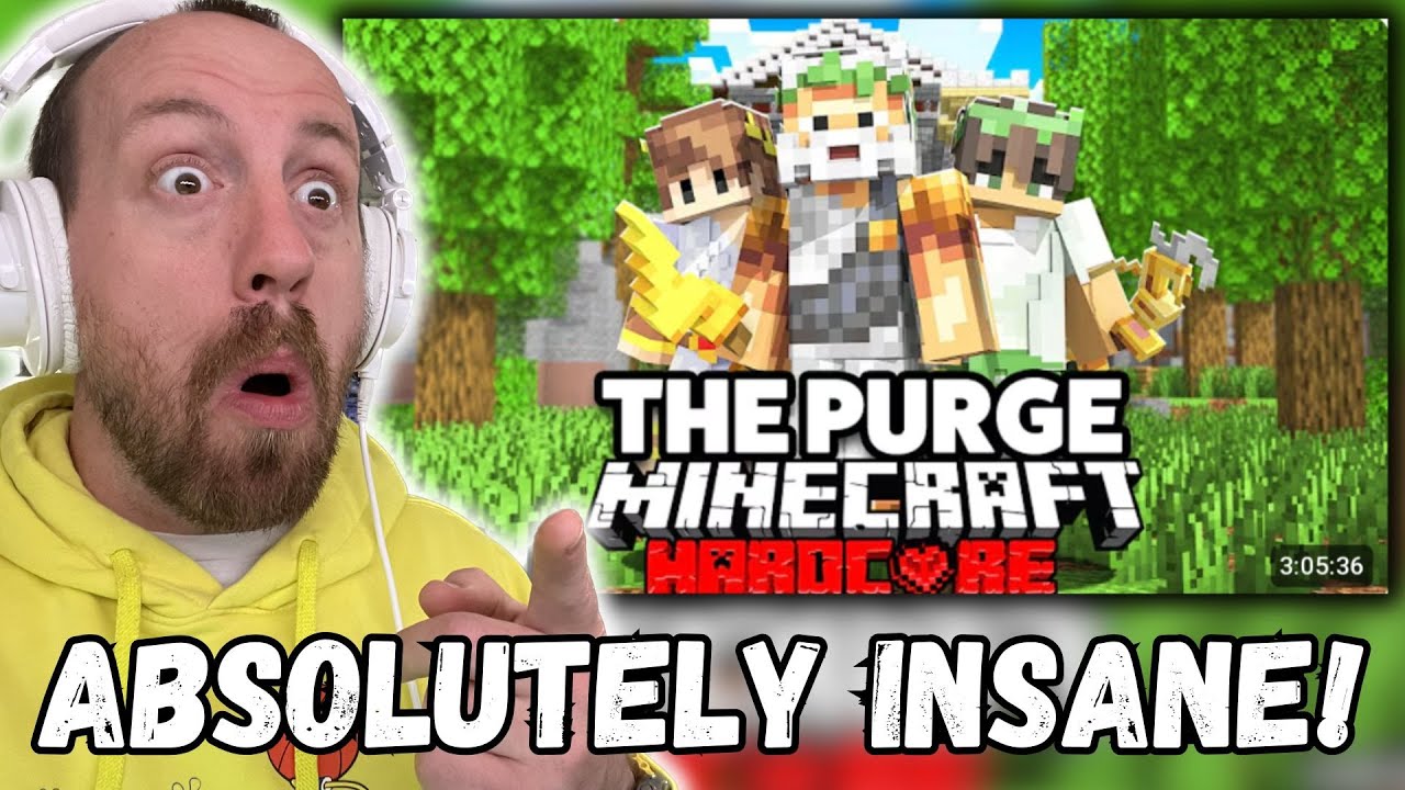 ABSOLUTELY INSANE!!! Sword4000 100 Players Simulate a Mythical Purge in Minecraft... (REACTION!!!)