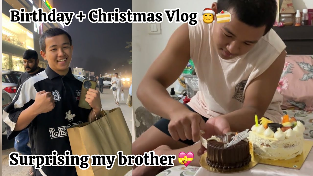 Поход по магазинам с братом 🛍️ + Торт-сюрприз 🎂🍰 || Празднование Рождества 🎊 || Видеоблог Pnar 🎀