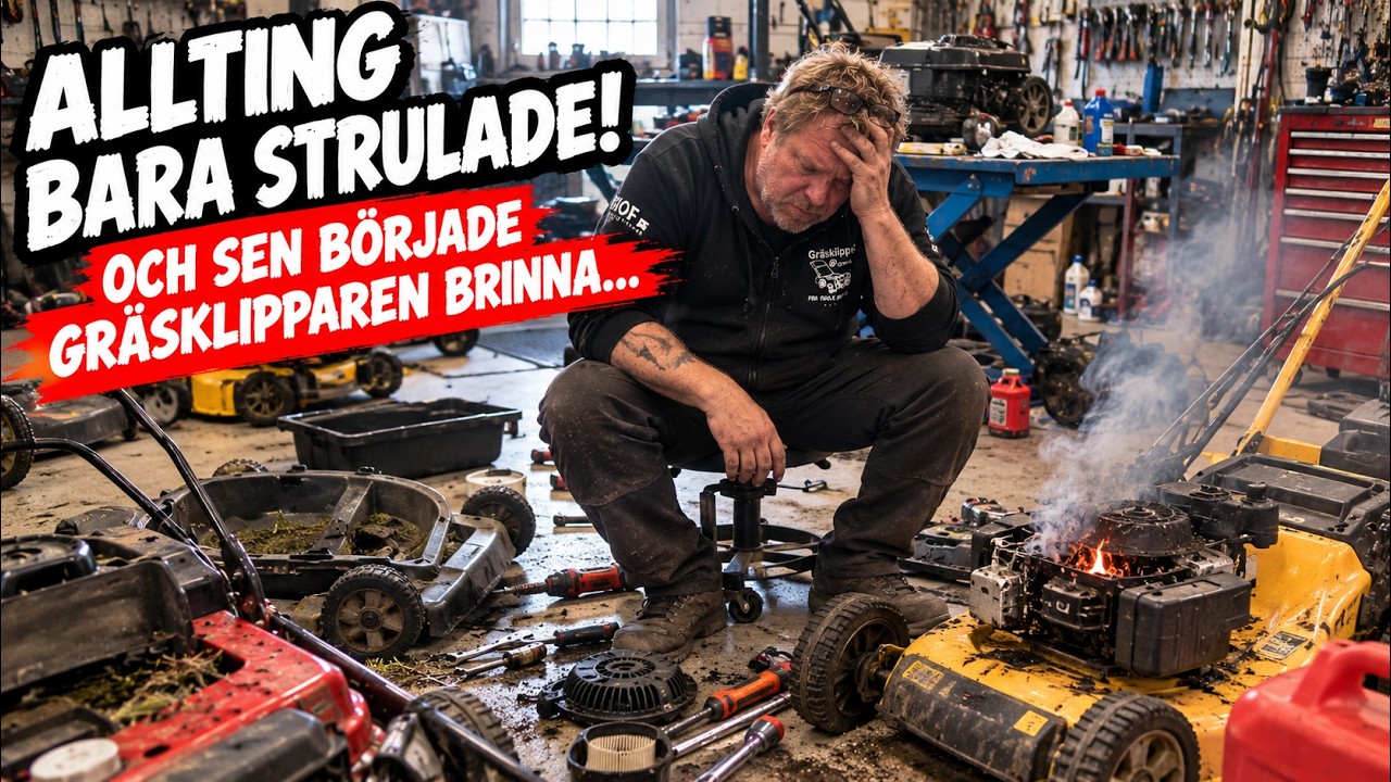 ALLTING G&Aring;R &Aring;T HELVETE! 😱 OCH SEN B&Ouml;RJAR GR&Auml;SKLIPPAREN BRINNA! 🔥
