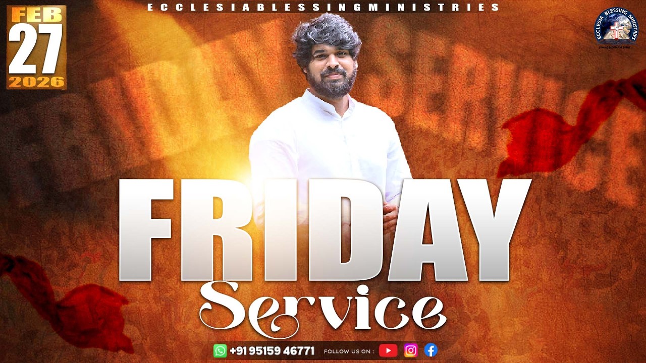 FRIDAY SERVICE | Bro.JoshiPrashanth | 27•02•2026 | #jesus#love#motivation
