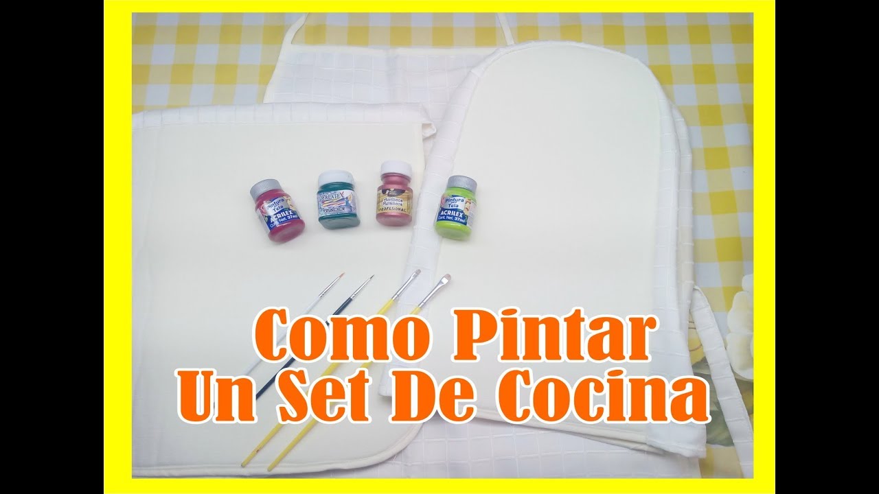 Pintura En Tela Como Pintar Un Set De Cocina Navideño