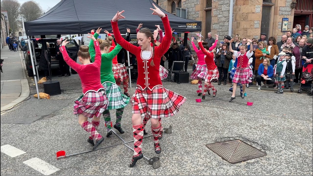 Highland Sword Dancing by Brenda Gordon School of Dance in Huntly during Spring Festival 2023