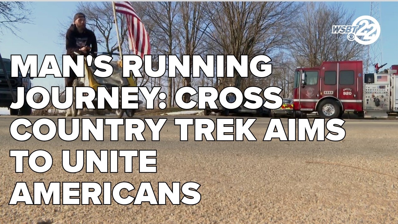 Man's running journey: cross country trek aims to unite Americans