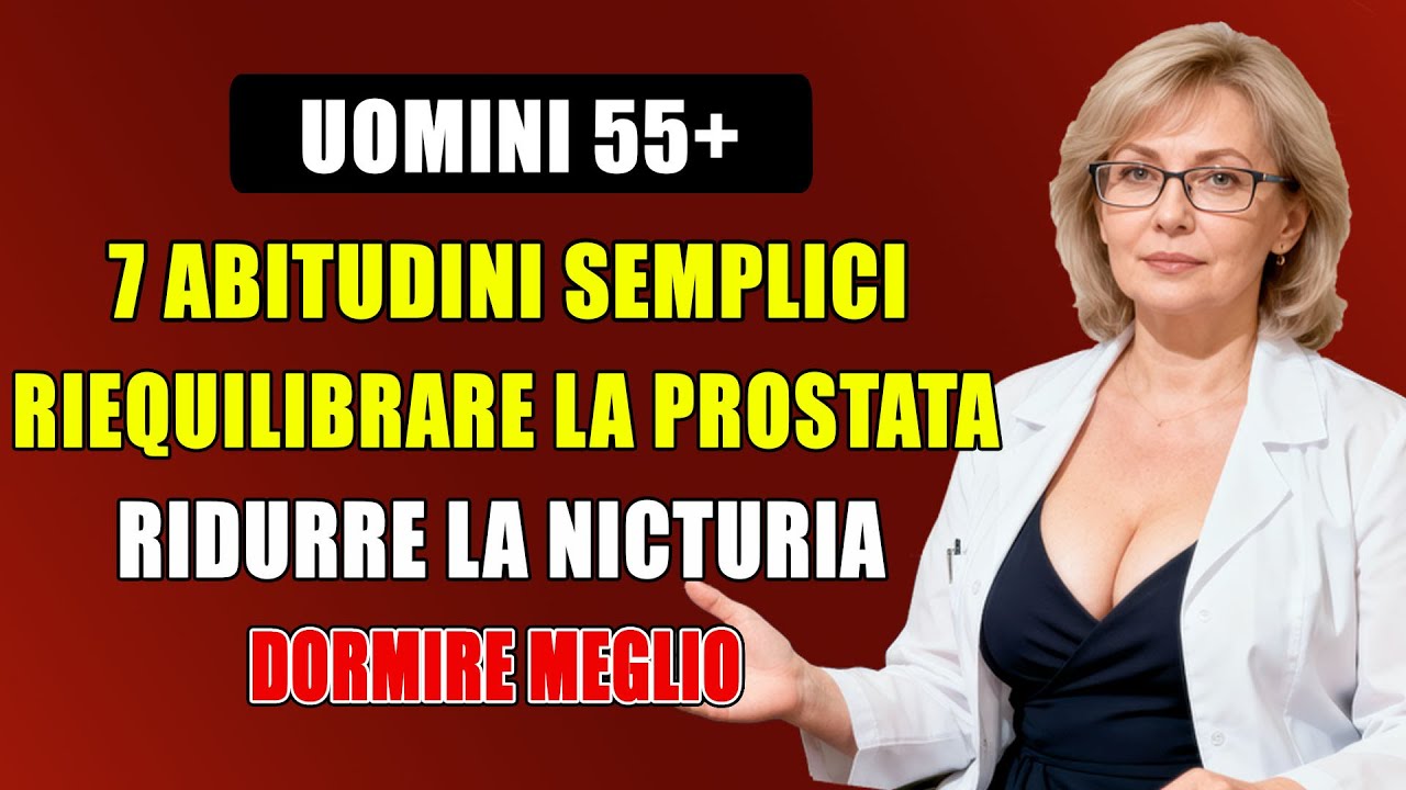 Uomini 55+: 7 abitudini per “RIEQUILIBRARE LA PROSTATA”, ridurre la nicturia e dormire meglio
