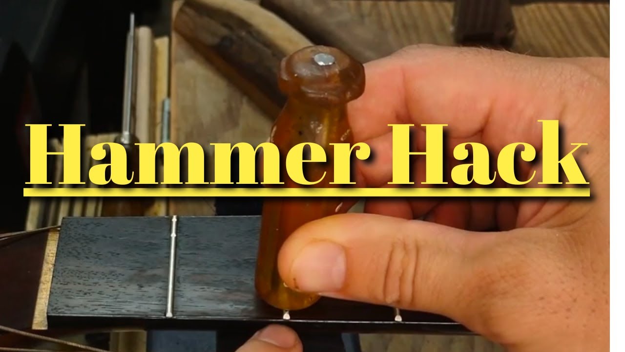 DIY Guitar Fret Hammer tool; An easy way to seat a popped up fret.