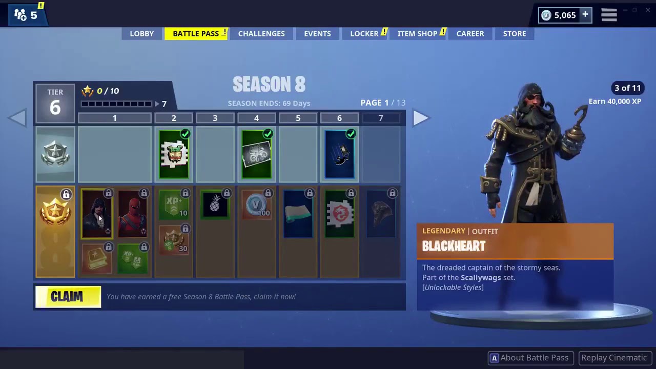 All unlockable styles for Tier 1 outfits Blackheart and Hybrid is Better than the tier 100 Skin?