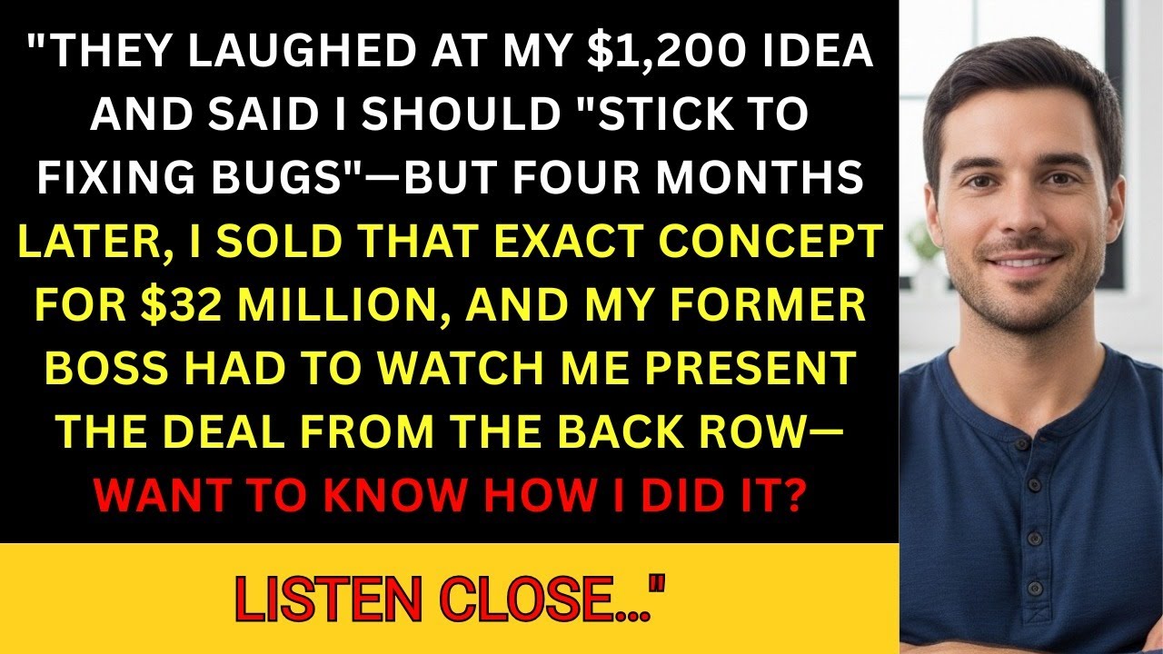 They Laughed at My $1,200 Proposal—So I Sold It for $32M and Walked Away Smiling