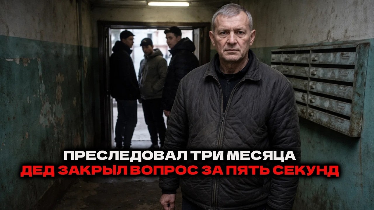 Мажор преследовал девушку до подъезда — там стоял её дед. Спецназовец. С ведром