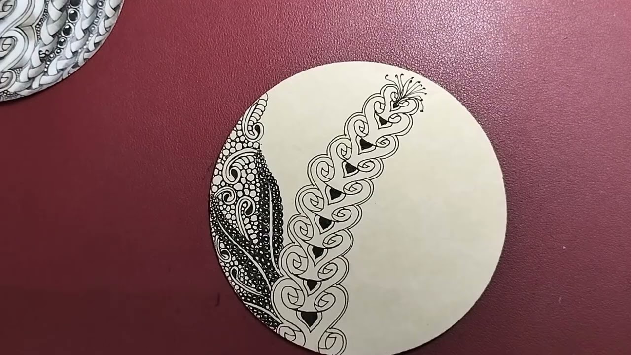 Tangle HeartyWyfore (2) - Step by Step guided Zentangle Tutorial by CZT Sanyukta Saxena