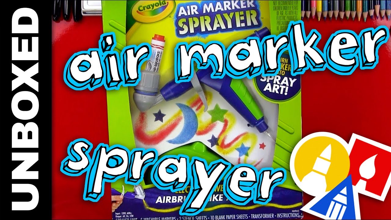 Unboxed Review - Crayola Air Marker Sprayer + June Mail Time