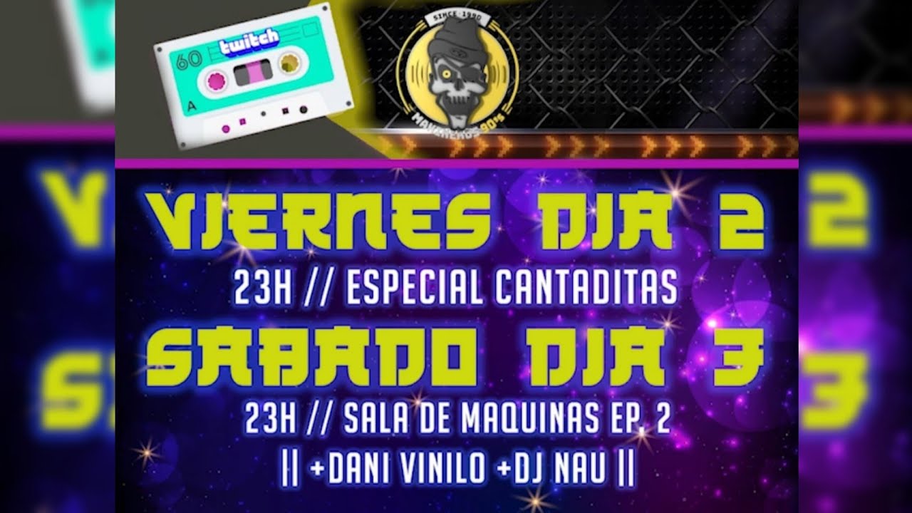 Dani Vinilo @ 1er Aniversario Makineros 90's en Twitch (03.04.21)