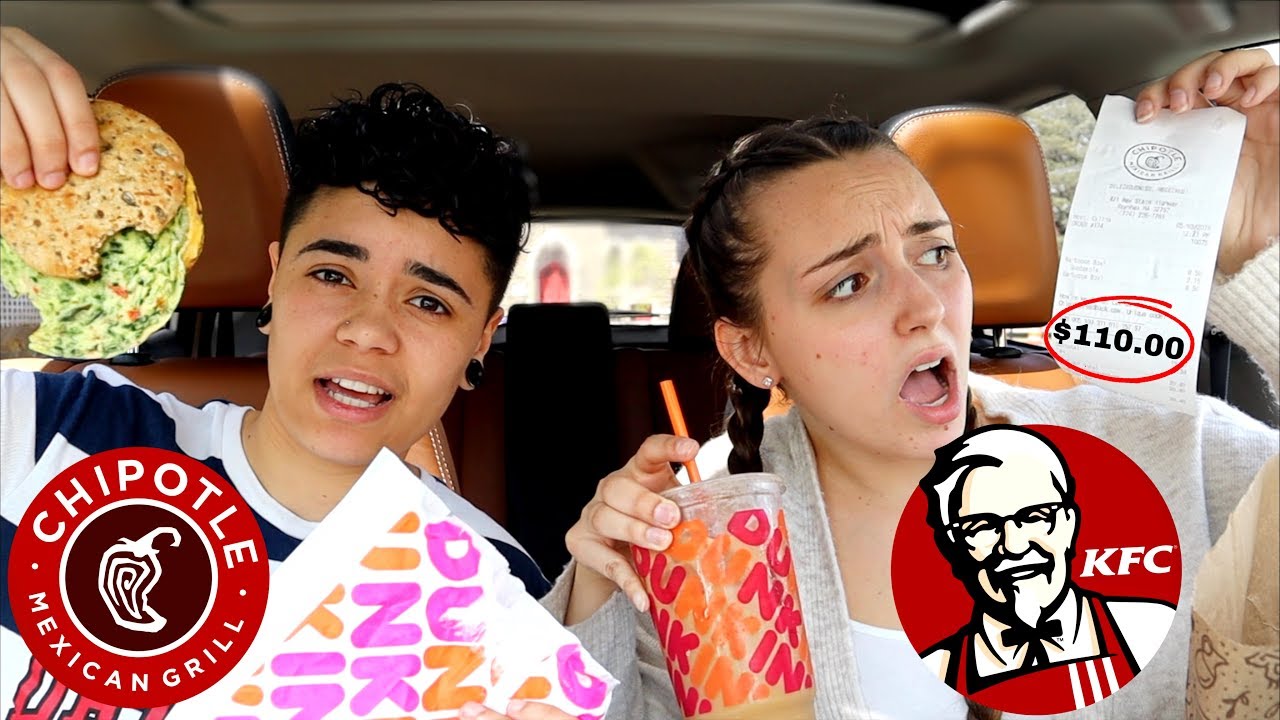 Letting The Person In FRONT Of Me DECIDE What I Eat For 24 HOURS!