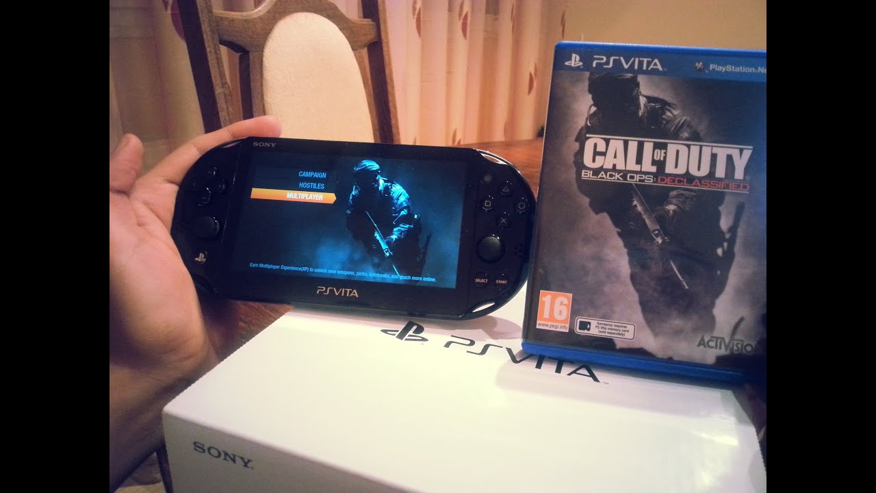 Call of duty black ops: Declassified Ps Vita Slim Gameplay/Unboxing