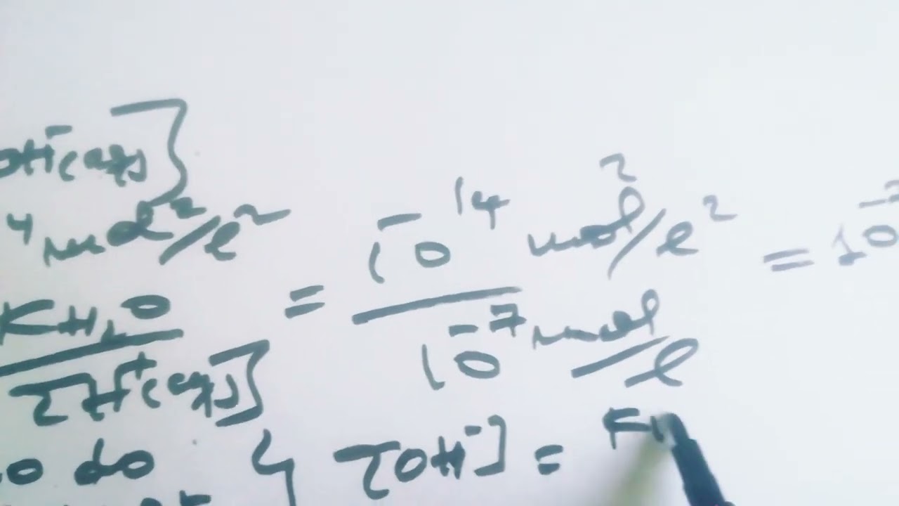 Calculo de pH | Resolução de Exercício do Exame de Admissão de Química I UEM 2024 q53 | Valdo Mário