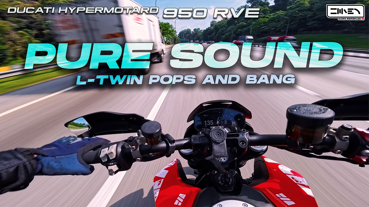 IT'S LOUD & SATISFYING ! Ducati Hypermotard 950 RVE Termignoni Exhaust | Insta360 Ace Pro 2 [4K]