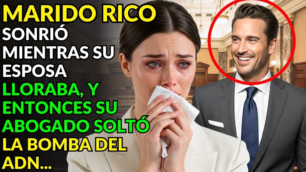 EL MARIDO RICO SONRIÓ MIENTRAS SU ESPOSA LLORABA, Y ENTONCES SU ABOGADO SOLTÓ LA BOMBA DEL ADN