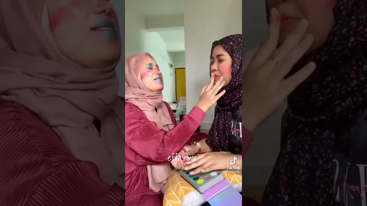 sally who & rozyana makeup challange compilation lawak #funny #tiktok